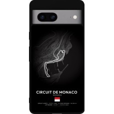 Google Pixel 7a Case Hülle - Silikon schwarz F1 Track 2025 Monaco