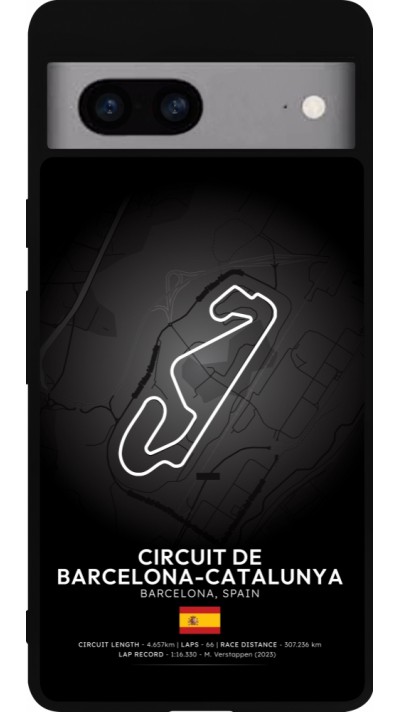 Google Pixel 7a Case Hülle - Silikon schwarz F1 Track 2025 Spain