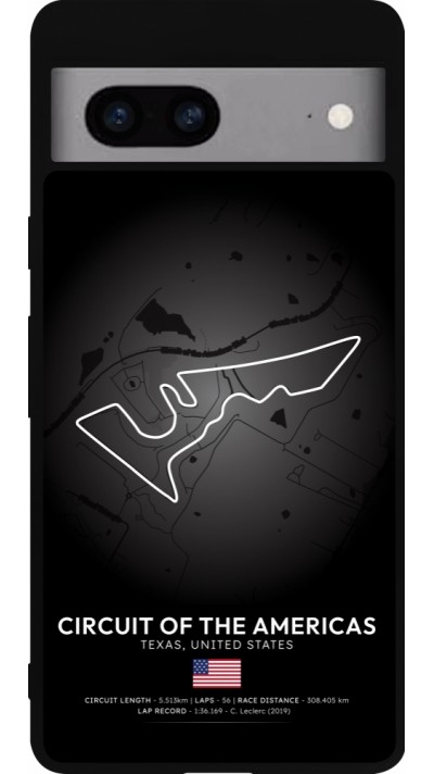 Google Pixel 7a Case Hülle - Silikon schwarz F1 Track 2025 United States