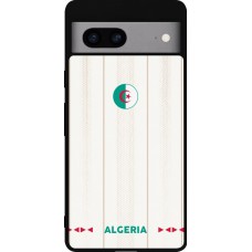 Coque Google Pixel 7a - Silicone rigide noir Maillot de football Algérie 2026 personnalisable