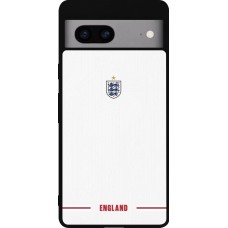 Coque Google Pixel 7a - Silicone rigide noir Maillot de football Angleterre 2026 personnalisable
