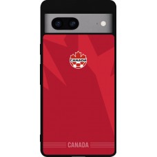 Google Pixel 7a Case Hülle - Silikon schwarz Kanada 2026 personalisierbares Fussballtrikot