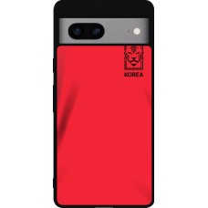 Google Pixel 7a Case Hülle - Silikon schwarz Südkorea 2022 personalisierbares Fussballtrikot