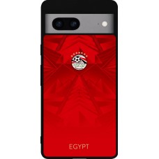 Google Pixel 7a Case Hülle - Silikon schwarz Ägypten 2026 personalisierbares Fussballtrikot