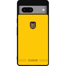 Google Pixel 7a Case Hülle - Silikon schwarz Ecuador 2026 personalisierbares Fussballtrikot