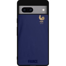 Google Pixel 7a Case Hülle - Silikon schwarz Frankreich 2022 personalisierbares Fussballtrikot