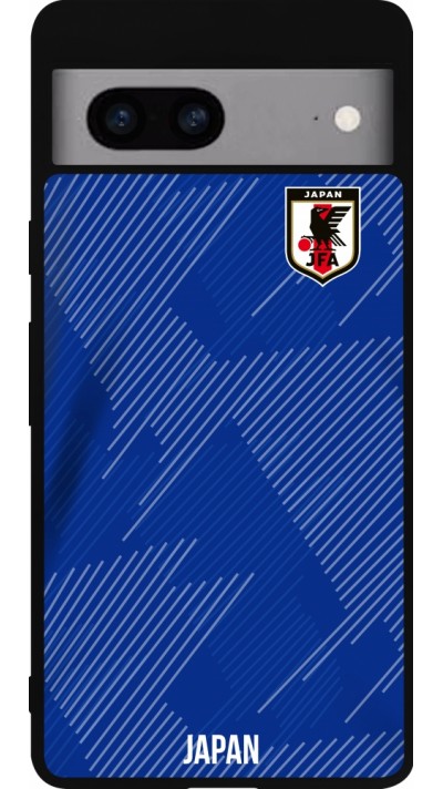 Google Pixel 7a Case Hülle - Silikon schwarz Japan 2022 personalisierbares Fussballtrikot