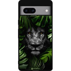 Google Pixel 7a Case Hülle - Silikon schwarz Forest Lion