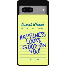 Coque Google Pixel 7a - Silicone rigide noir Guest check 2026