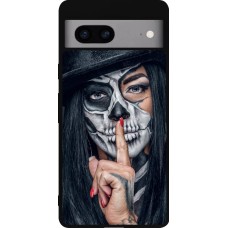 Google Pixel 7a Case Hülle - Silikon schwarz Halloween 18 19