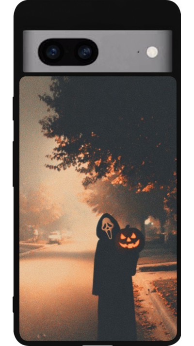Google Pixel 7a Case Hülle - Silikon schwarz Halloween 2025 Scream