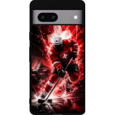 Google Pixel 7a Case Hülle - Silikon schwarz Hockey World Championship Player