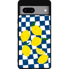 Coque Google Pixel 7a - Silicone rigide noir Illustration lemons 2026