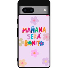 Google Pixel 7a Case Hülle - Silikon schwarz Karol G Manana sera bonito