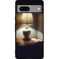 Google Pixel 7a Case Hülle - Silikon schwarz Mitternachtsleuchten