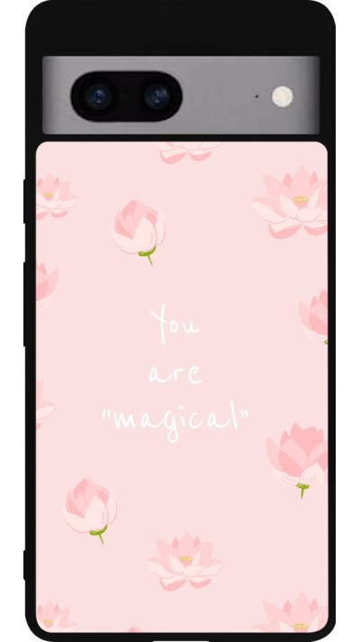 Google Pixel 7a Case Hülle - Silikon schwarz Mom 2023 your are magical