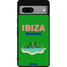 Google Pixel 7a Case Hülle - Silikon schwarz Pop Summer Destination Ibiza
