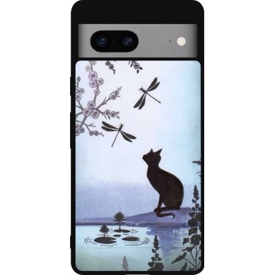 Google Pixel 7a Case Hülle - Silikon schwarz Spring 19 12