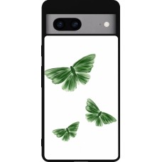 Google Pixel 7a Case Hülle - Silikon schwarz Butterflies Spring 2026