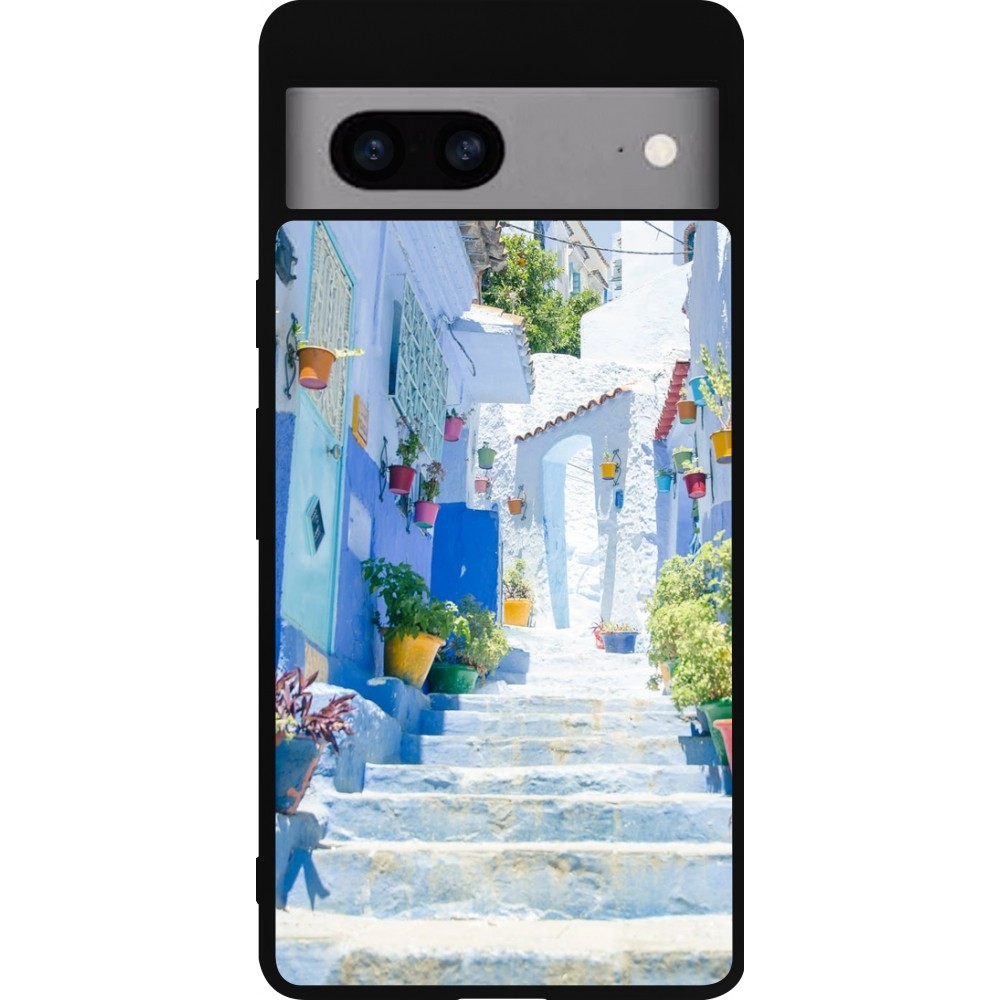Google Pixel 7a Case Hülle - Silikon schwarz Summer 2021 18