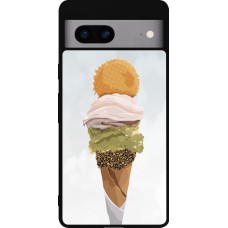 Google Pixel 7a Case Hülle - Silikon schwarz Summer 2025 Cornet