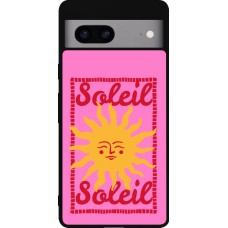 Coque Google Pixel 7a - Silicone rigide noir Sun sun 2026