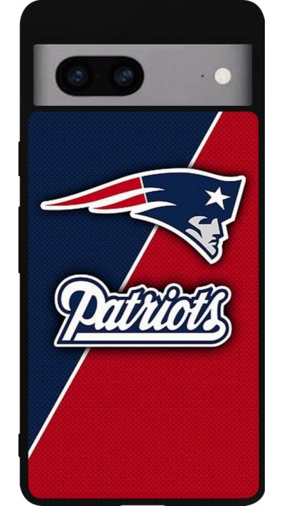 Google Pixel 7a Case Hülle - Silikon schwarz Super Bowl 26 Patriots 1
