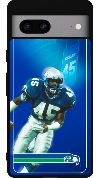 Google Pixel 7a Case Hülle - Silikon schwarz Super Bowl 26 Seattle 1