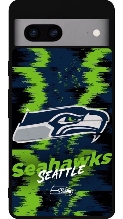 Google Pixel 7a Case Hülle - Silikon schwarz Super Bowl 26 Seattle 2