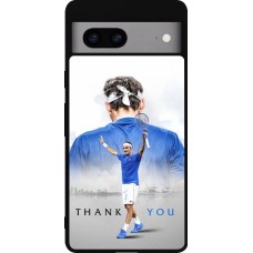 Google Pixel 7a Case Hülle - Silikon schwarz Thank you Roger