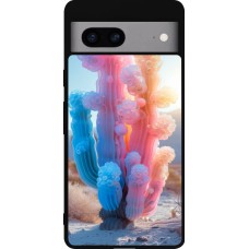 Coque Google Pixel 7a - Silicone rigide noir Artificial vegetation 2025
