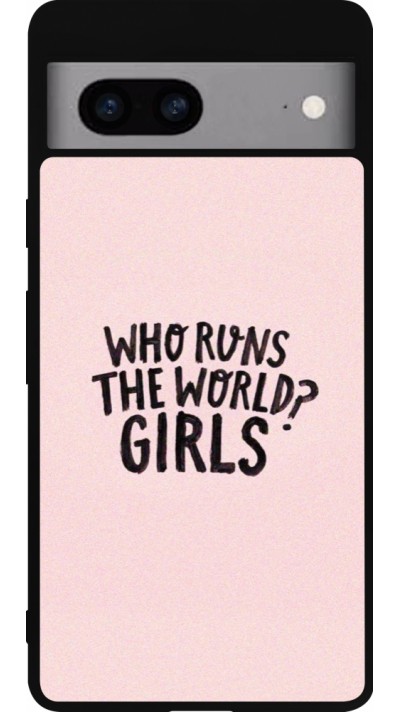 Coque Google Pixel 7a - Silicone rigide noir Womens day 2026 3