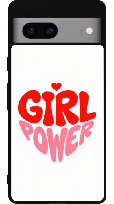 Coque Google Pixel 7a - Silicone rigide noir Womens day 2026 6