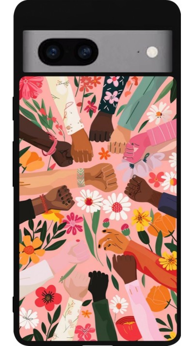 Coque Google Pixel 7a - Silicone rigide noir Womens day 2026 8