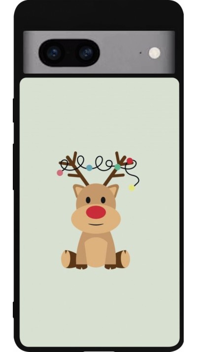 Google Pixel 7a Case Hülle - Silikon schwarz Christmas 22 baby reindeer