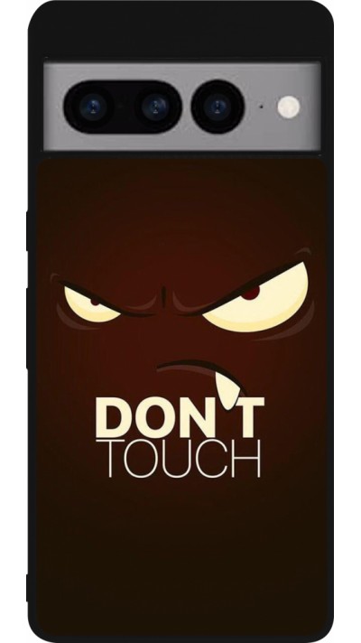 Google Pixel 7 Pro Case Hülle - Silikon schwarz Angry Dont Touch