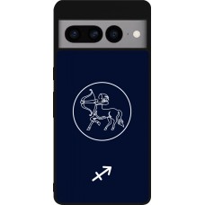 Google Pixel 7 Pro Case Hülle - Silikon schwarz Astrologie Schütze