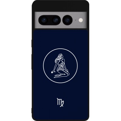 Coque Google Pixel 7 Pro - Silicone rigide noir Astrologie Vierge