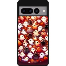 Google Pixel 7 Pro Case Hülle - Silikon schwarz Gespenster Herbst niedlich
