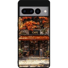 Coque Google Pixel 7 Pro - Silicone rigide noir Autumn 25 Coffee shop