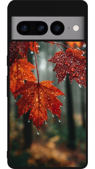 Google Pixel 7 Pro Case Hülle - Silikon schwarz Autumn 25 Rain