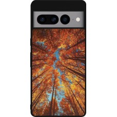 Google Pixel 7 Pro Case Hülle - Silikon schwarz Autumn 25 Trees