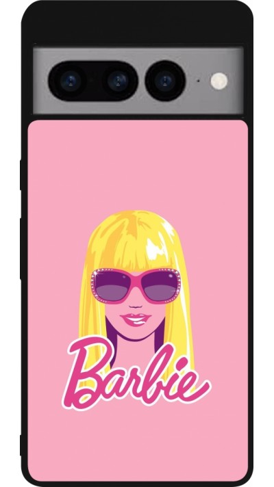 Coque Google Pixel 7 Pro - Silicone rigide noir Barbie Head
