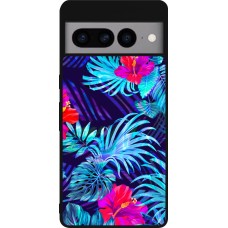 Coque Google Pixel 7 Pro - Silicone rigide noir Blue Forest