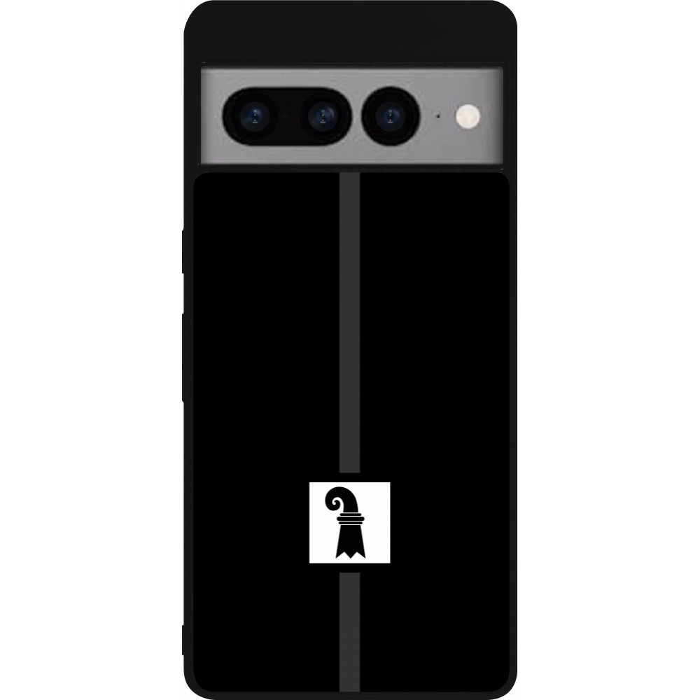 Google Pixel 7 Pro Case Hülle - Silikon schwarz Kanton BS schwarz