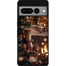 Google Pixel 7 Pro Case Hülle - Silikon schwarz Christmas 25 Xmas Nutcracker