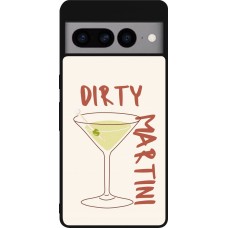 Google Pixel 7 Pro Case Hülle - Silikon schwarz Cocktail Dirty Martini