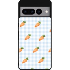 Coque Google Pixel 7 Pro - Silicone rigide noir Easter 2026 Pattern carrots