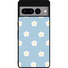 Coque Google Pixel 7 Pro - Silicone rigide noir Easter 2024 daisy flower