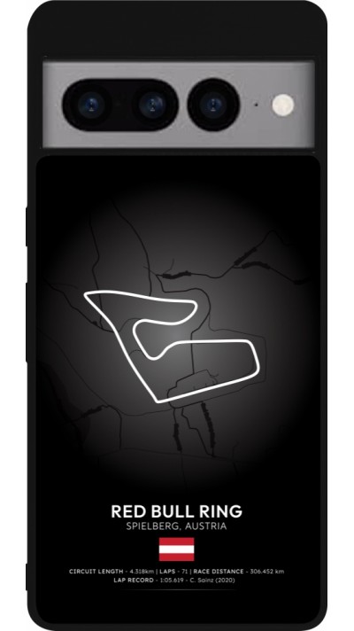 Coque Google Pixel 7 Pro - Silicone rigide noir F1 Track 2025 Austria
